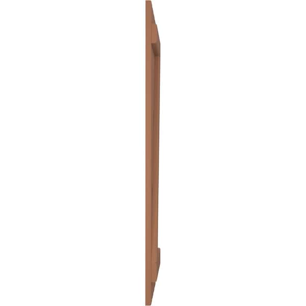 Ekena Millwork Americraft 4-Board (2 Batten) Wood Spaced Board-n-Batten Shutters w/ Z-Bar, ARW102SB415X60BTH, PR - ARW102SB415X60BTH