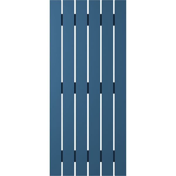 Ekena Millwork Americraft 6-Board (3 Batten) Exterior Real Wood Spaced Board-n-Batten Shutters, ARW401SB623X57HBH, PR - ARW401SB623X57HBH