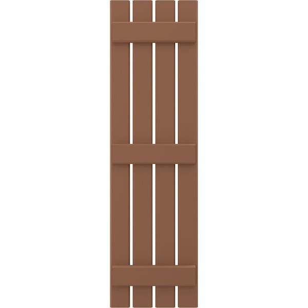 Ekena Millwork Americraft 4-Board (3 Batten) Exterior Real Wood Spaced Board-n-Batten Shutters, ARW401SB415X83BTH, PR - ARW401SB415X83BTH
