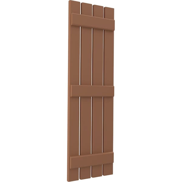 Ekena Millwork Americraft 4-Board (3 Batten) Exterior Real Wood Spaced Board-n-Batten Shutters, ARW401SB415X83BTH, PR - ARW401SB415X83BTH