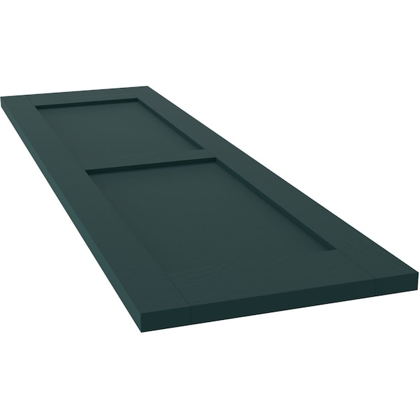 Ekena Millwork Americraft 2 Equal Flat Panel Exterior Real Wood Shutters, RW101FP12X77FGH, PR - RW101FP12X77FGH