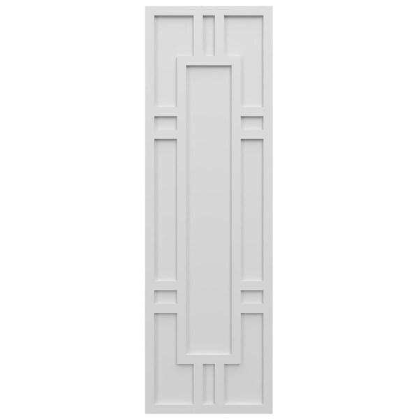 Ekena Millwork True Fit PVC Hastings Fixed Mount Shutters, White, 15W x 59H, PR - TFP001HS15X059WH