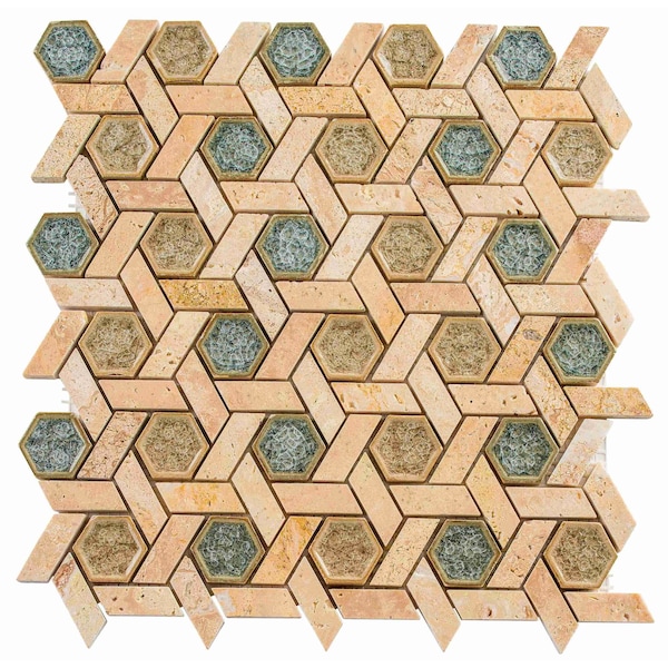 Andova Tiles SAMPLE Exploration Israel 1 x 1 Glass Novelty Mosaic Tile - SAM-ANDEXPIL363