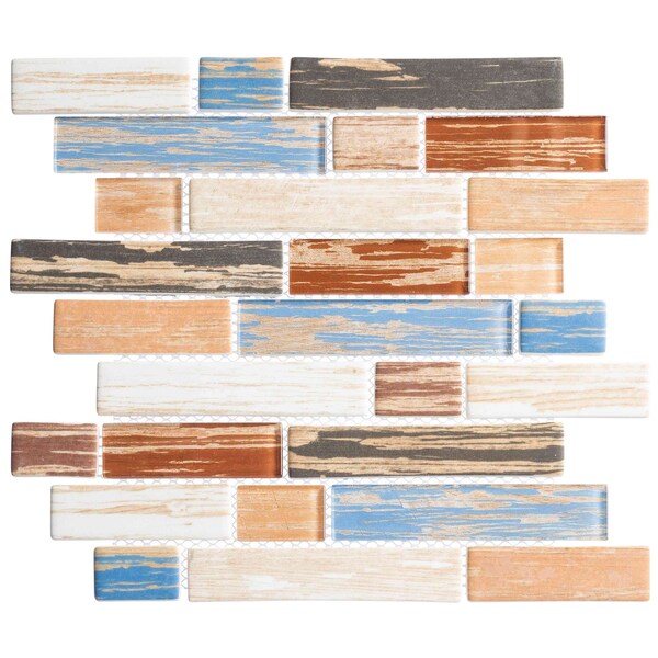 Andova Tiles SAMPLE Urbanite Glass Mosaic Pattern Wall Tile - SAM-ANDURB580