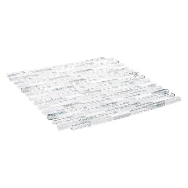 Andova Tiles SAMPLE Loic 0375 x 1625 Glass Brick Joint Mosaic Tile - SAM-ANDLOI447