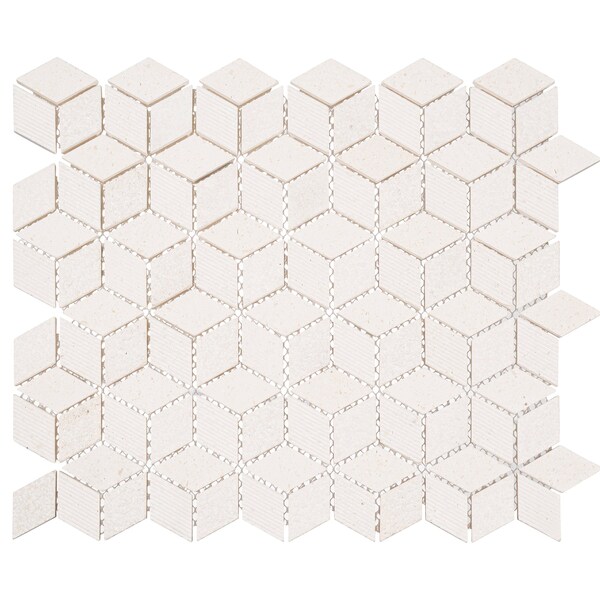 Andova Tiles ANDOVA TILES Cubit 1" x 2" Marble Grid Mosaic Wall & Floor Tile - ANDCUB327