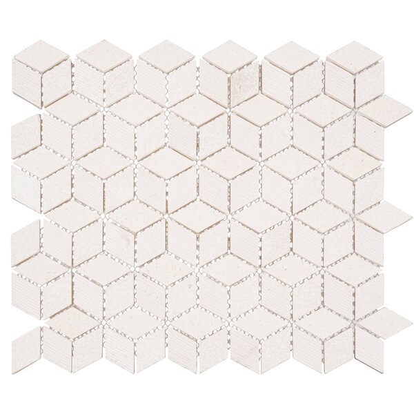 Andova Tiles ANDOVA TILES Cubit 1" x 2" Marble Grid Mosaic Wall & Floor Tile - ANDCUB327