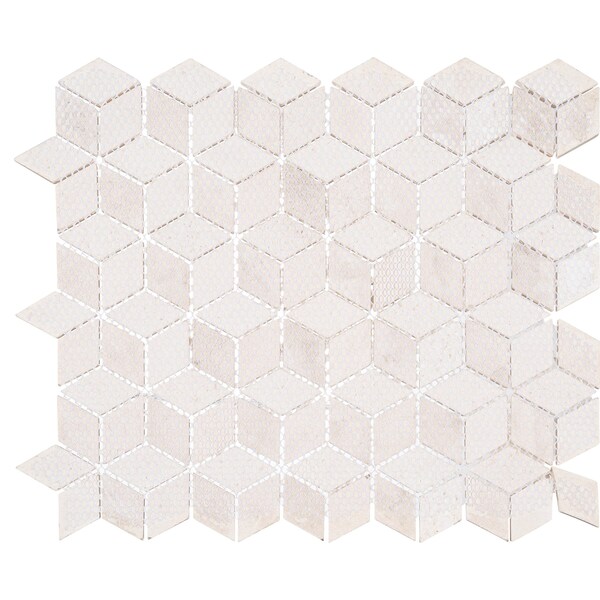 Andova Tiles ANDOVA TILES Cubit 1" x 2" Marble Grid Mosaic Wall & Floor Tile - ANDCUB327