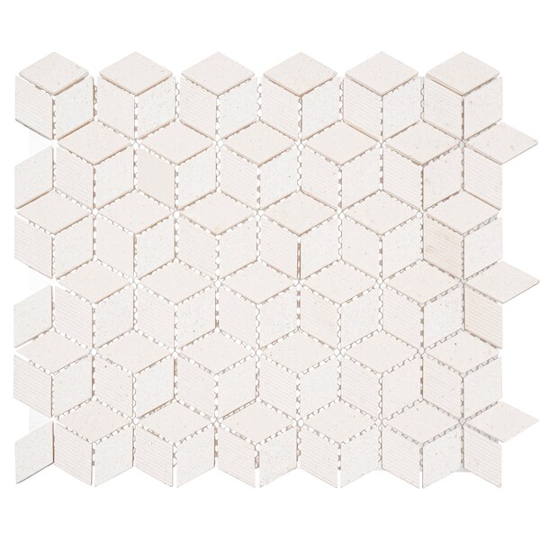 Andova Tiles ANDOVA TILES Cubit 1" x 2" Marble Grid Mosaic Wall & Floor Tile - ANDCUB327