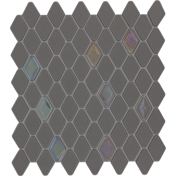 Daltile Starcastle 1.5'' Elongated Hexagon Glass Wall Mosaic, 15PK - SC79ELHEXMSMT
