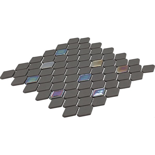 Daltile Starcastle 1.5'' Elongated Hexagon Glass Wall Mosaic, 15PK - SC79ELHEXMSMT