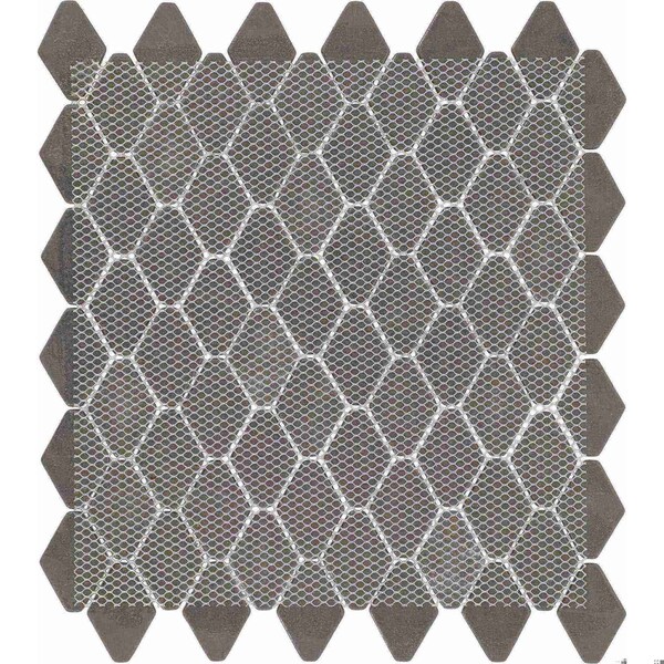 Daltile Starcastle 1.5'' Elongated Hexagon Glass Wall Mosaic, 15PK - SC79ELHEXMSMT