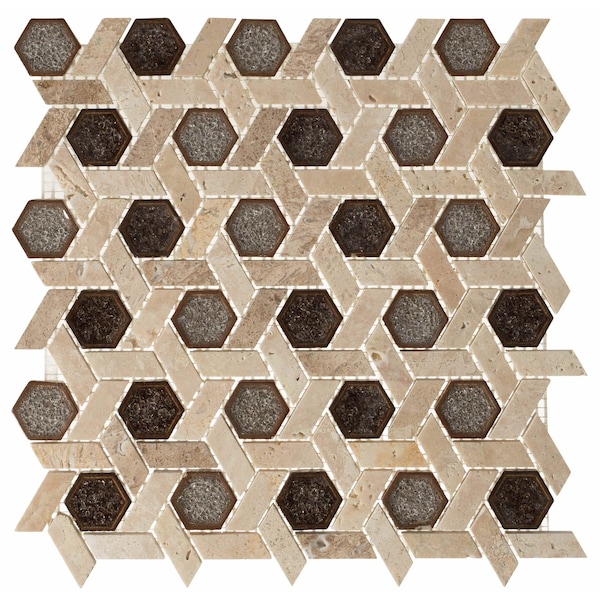 Andova Tiles ANDOVA TILES Exploration Israel 1" x 1" Glass Novelty Mosaic Tile - ANDEXPIL361