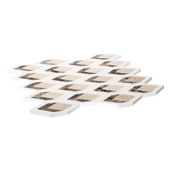 Andova Tiles ANDOVA TILES Easton 5" x 3" Glass Novelty Mosaic Wall & Floor Tile - ANDEAS337