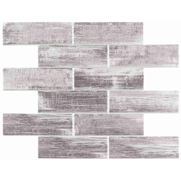 Andova Tiles ANDOVA TILES Jasper 2" x 6" Glass Brick Joint Mosaic Tile - ANDJAS436