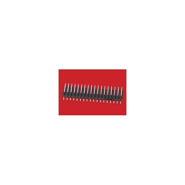 Conector de tarjeta Molex, 6 contactos, 1 fila, macho, recto, paso de 0.1 pulgadas, terminal de soldadura, bloqueo, - 22283060.