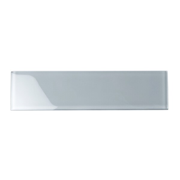 Apollo Tile 3X12 Soft Grey Glossy Subway Glass Tile 5 Sq.Ft., 20PK - APLA99092312EC103