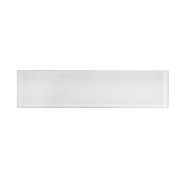 Apollo Tile 3X12 Frosted Soft White Subway Glass Tile 5 Sq.Ft., 20PK - APLA99066M312EC101