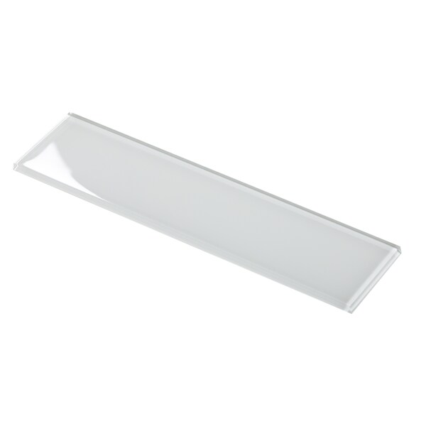Apollo Tile Sample of 3X12 Soft White Glossy Subway Glass Tile 5 Sq.Ft. - APLA99066312EC99 SAMPLE