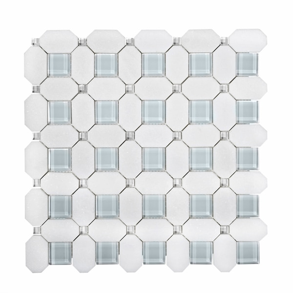 Apollo Tile Sample of Metal Penny 11.7"x11.7" Round Mosaic Tile - APLMM9924EC31 SAMPLE