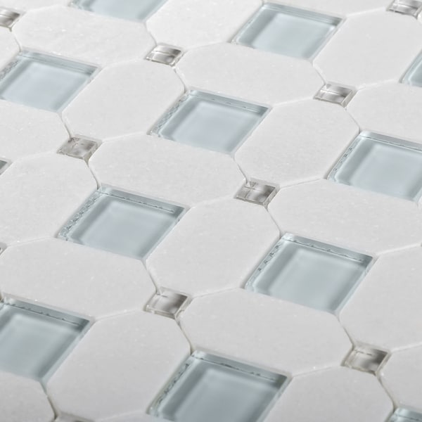 Apollo Tile Sample of Metal Penny 11.7"x11.7" Round Mosaic Tile - APLMM9924EC31 SAMPLE