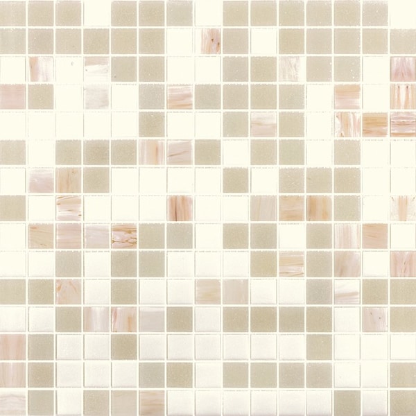 Apollo Tile Mingles 12 in. x 12 in. Glossy White and Gray Glass Mosaic Wall and Floor Tile 20 sqft/case, 20PK - MIX2088WH121A