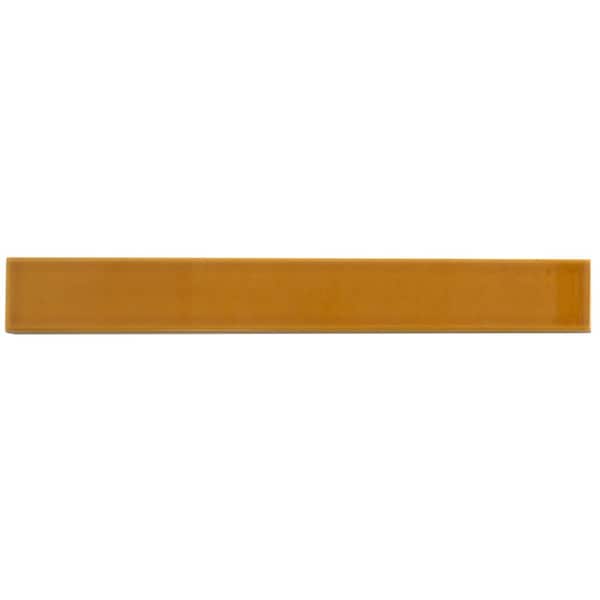 Apollo Tile Horizonte 2 x 16 in. Glossy Honey Ceramic Subway Wall Tile 10.76 sq ft/case, 50PK - FLT88HON216A