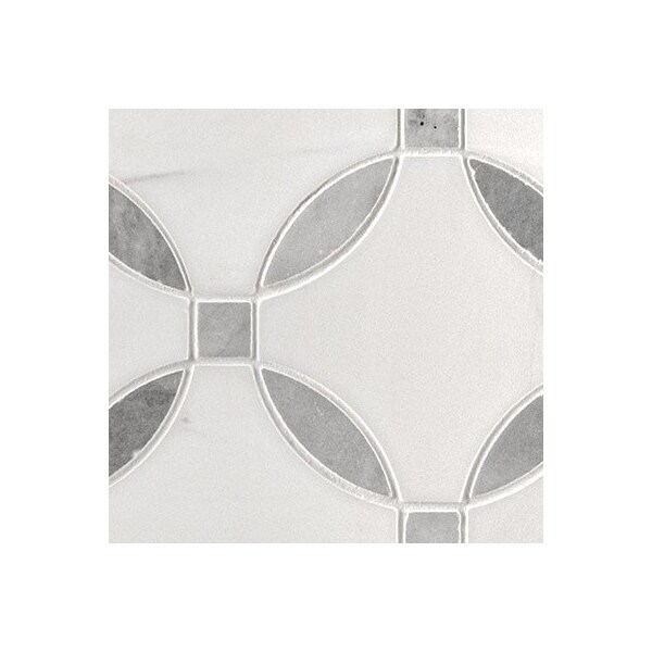 Msi Bianco Dolomite Lola 10.25 x 10.25 Polished Marble Mosaic Floor And Wall Tile, 10PK - ZOR-MD-0576
