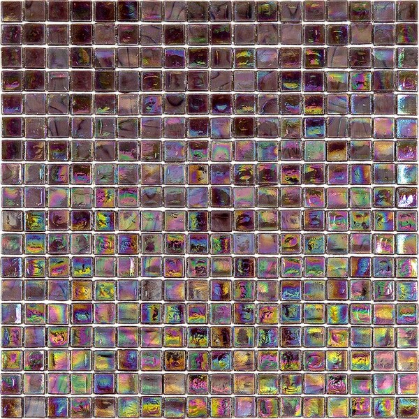 Apollo Tile Skosh 11.6 in. x 11.6 in. Glossy Wine Red Glass Mosaic Wall and Floor Tile 18.69 sqft/case, 20PK - APLNB88RD233A