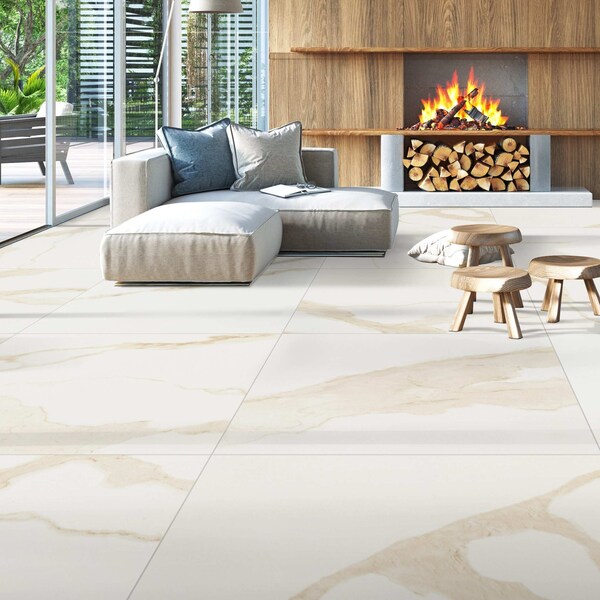 Msi Eden Calacatta Sample Matte Porcelain Floor and Wall Tile - ZOR-PT-0712-SAM