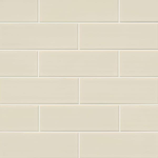 Msi Antique White 4 In. X 12 In. Handcrafted Glazed Ceramic Wall Tile, 6PK - ZOR-MD-T-0131