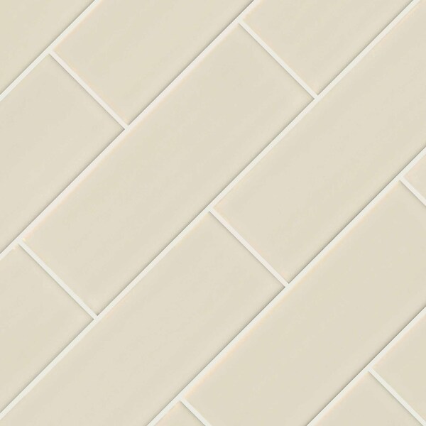Msi Antique White 4 In. X 12 In. Handcrafted Glazed Ceramic Wall Tile, 6PK - ZOR-MD-T-0131