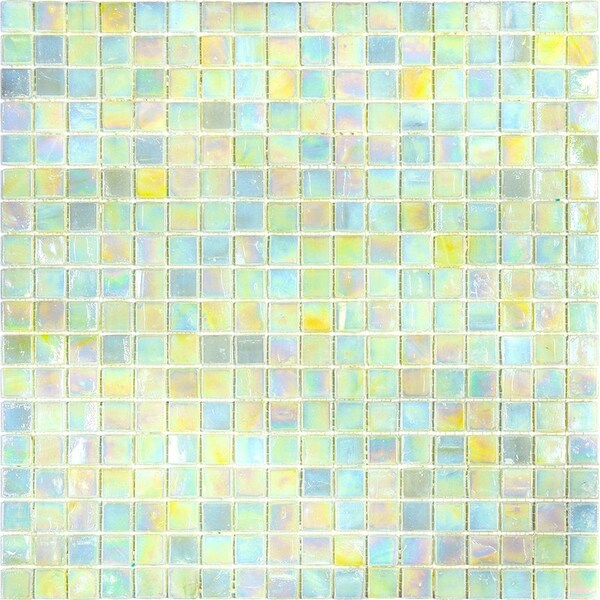 Apollo Tile Skosh 11.6 in. x 11.6 in. Glossy Light Beige Glass Mosaic Wall and Floor Tile 18.69 sqft/case, 20PK - APLNB88BG325A
