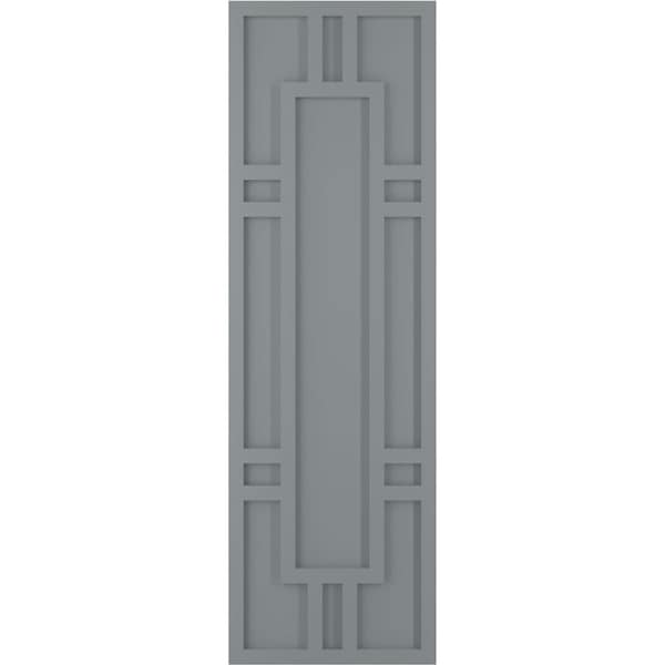 Ekena Millwork True Fit PVC Hastings Fixed Mount Shutters, Ocean Swell, 18W x 61H, PR - TFP001HS18X061CH