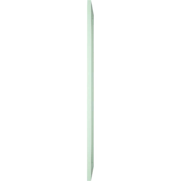 Ekena Millwork True Fit PVC Single X-Board Farmhouse Fixed Mount Shutters, Seaglass, 12W x 35H, PR - TFP001FH12X035SG