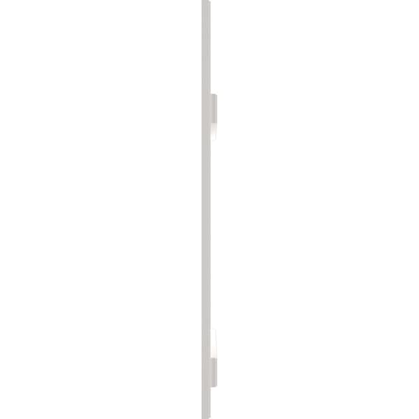 Ekena Millwork True Fit PVC, Four Board Elliptical Top Joined Board-n-Batten Shutters, Unfinished, 21 1/2W x 42H, PR - TFP101BE21X042UN