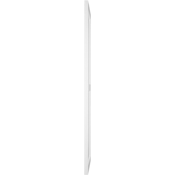 Ekena Millwork True Fit PVC Farmhouse/Flat Panel Combination Fixed Mount Shutters, Unfinished, 15W x 66H, PR - TFP101FC15X066UN