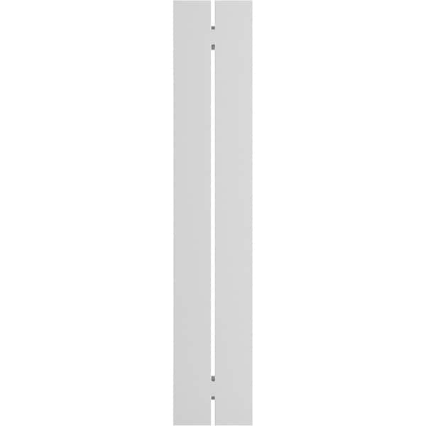 Ekena Millwork True Fit PVC Two Board Spaced Board-n-Batten Shutters, Moss Green, 11 1/4W x 45H, PR - TFP101SBF11X045MG