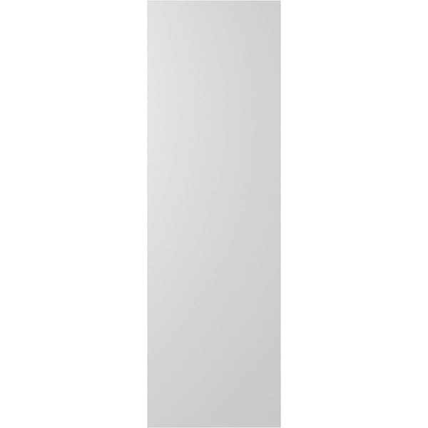 Ekena Millwork True Fit PVC Single Panel Herringbone Modern Style Fixed Mount Shutters, Primed, 12"W x 47"H - TFP001HB12X047PR