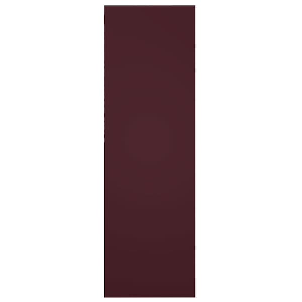 Ekena Millwork True Fit PVC San Juan Capistrano Mission Style Fixed Mount Shutters, Wine Red, 18W x 65H, PR - TFP001SJ18X065WR