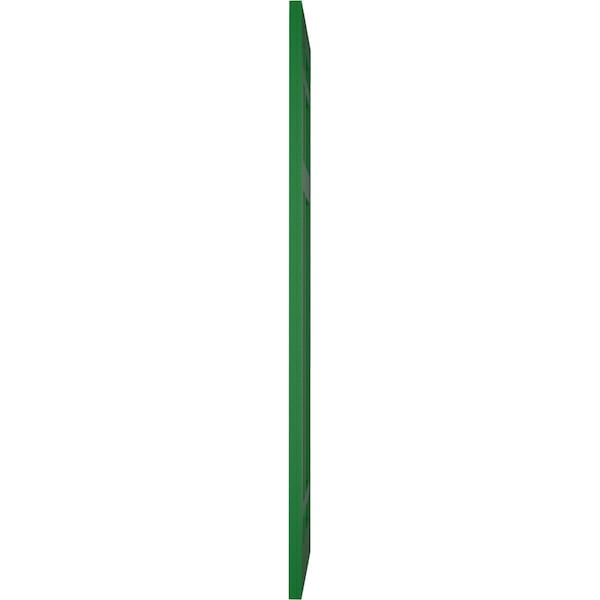 Ekena Millwork True Fit PVC San Juan Capistrano Mission Style Fixed Mount Shutters, Viridian Green, 12W x 64H, PR - TFP001SJ12X064HG
