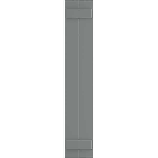 Ekena Millwork True Fit PVC Two Board Joined Board-n-Batten Shutters, Ocean Swell, 10 3/4W x 26H, PR - TFP101BBF11X026CH