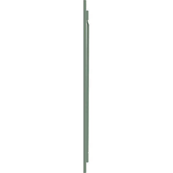 Ekena Millwork True Fit PVC, Two Board Joined Board-n-Batten Shutters w/Z-Bar, Track Green , 10 3/4W x 79H, PR - TFP102BBF11X079TG