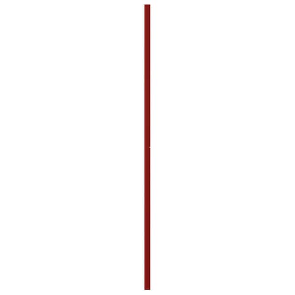 Ekena Millwork True Fit PVC Horizontal Slat Modern Style Fixed Mount Shutters, Fire Red, 15W x 28H, PR - TFP001HZ15X028BR