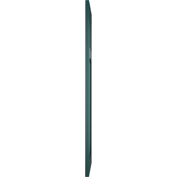 Ekena Millwork True Fit PVC San Miguel Mission Style Fixed Mount Shutters, Thermal Green, 15W x 75H, PR - TFP001SM15X075FG