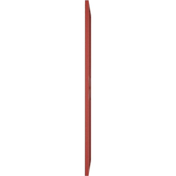 Ekena Millwork True Fit PVC Cedar Park Fixed Mount Shutters, Pepper Red, 12W x 36H, PR - TFP001CP12X036MR
