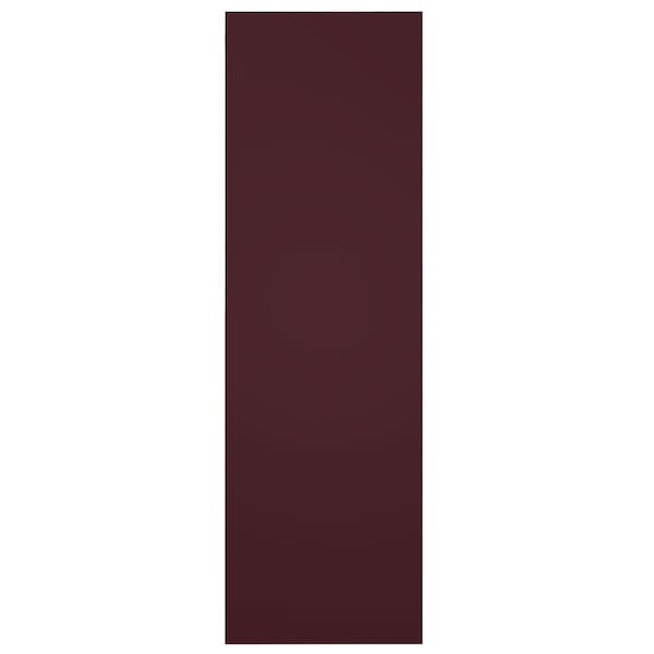 Ekena Millwork True Fit PVC Farmhouse/Flat Panel Combination Fixed Mount Shutters, Wine Red, 12W x 65H, PR - TFP101FC12X065WR
