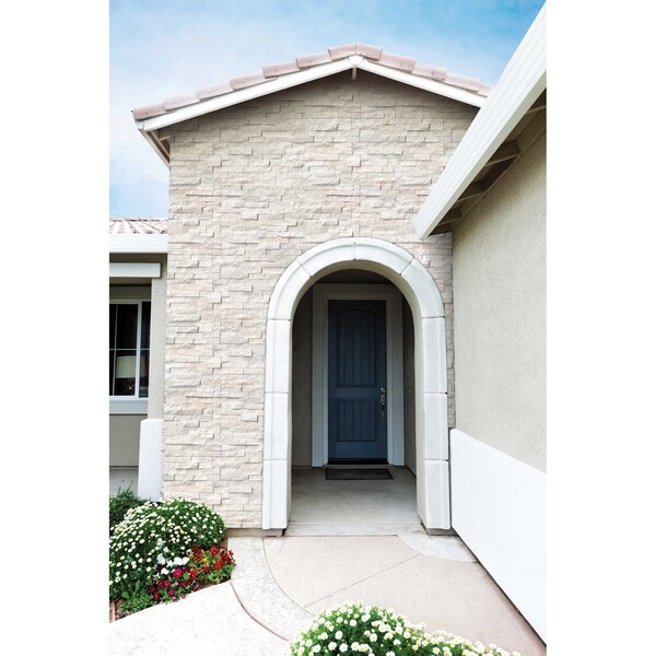 Msi Arctic White Splitface Ledger Panel 6 In. X 24 In. Natural Marble Wall Tile, 6PK - ZOR-PNL-0051