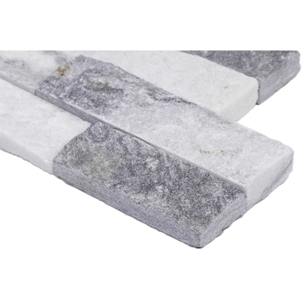 Msi Alaska Gray Splitface Ledger Panel 6 In. X 24 In. Natural Marble Wall Tile, 6PK - ZOR-PNL-0014