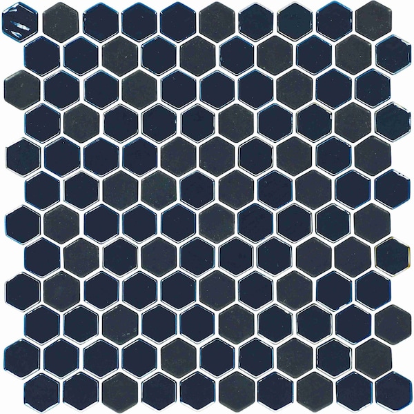 Daltile Uptown Glass 1in Hexagon Mosaic, 16.92 SQFT Per Carton, 18PK - UP191HEXMS1P